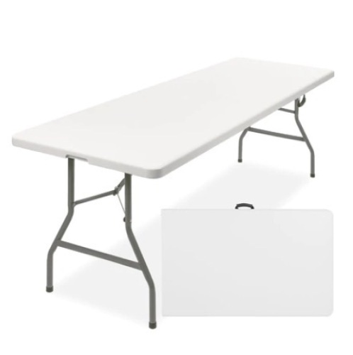 8ft Portable Folding Plastic Dining Table - Lot 715