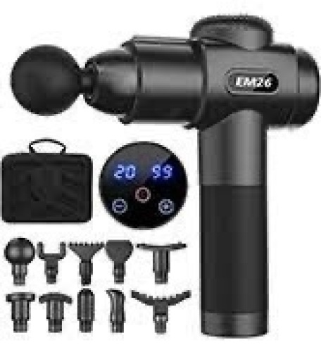TOLOCO Massage Gun, Upgrade Percussion Muscle Massage Gun for Athletes, Handheld Deep Tissue Massager, Father's Day Gifts from Daughter Son Wife, Gifts for Men Women - Lot 1560