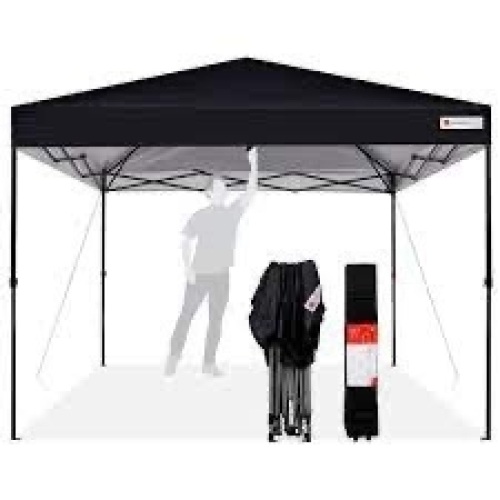 One-Person Setup Instant Pop Up Canopy w/ Wheeled Bag - 10x10ft - Lot 1582