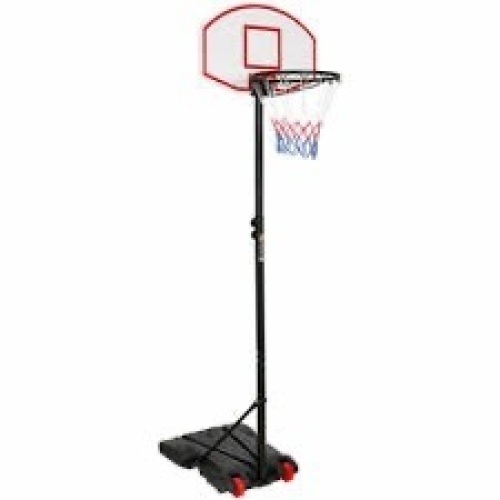 Kids Height-Adjustable Basketball Hoop, Portable Backboard System w/ Wheels - Lot 1740