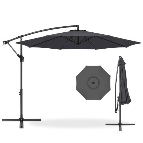 Offset Hanging Patio Umbrella - 10ft - Lot 1767