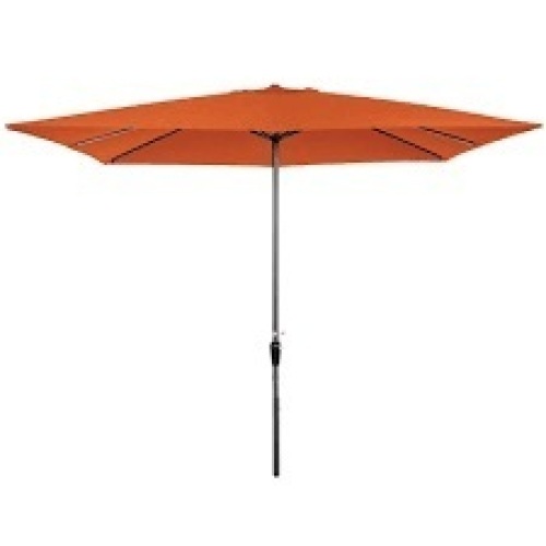 Rectangular Patio Umbrella w/ Easy Crank, UV-Resistant Fabric - 8x11ft - Lot 1756