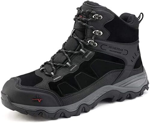 NORTIV 8 Men's Waterproof Hiking Boots Outdoor Mid Trekking Backpacking Mountaineering Shoes - Lot 1808
