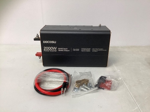 2000W Power Inverter, Appears New - Lot 358