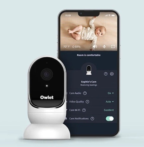 Owlet Cam Smart HD Video Baby Monitor, Powers Up, E-Commerce Return, Retail 149.00 - Lot 373