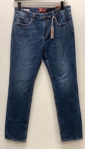 Penguin Mens Slim Fit Jeans, 34x32, New - Lot 374