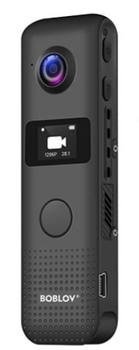 BOBLOV Small Body Camera, Powers Up, E-Commerce Return, Retail 79.99 - Lot 447