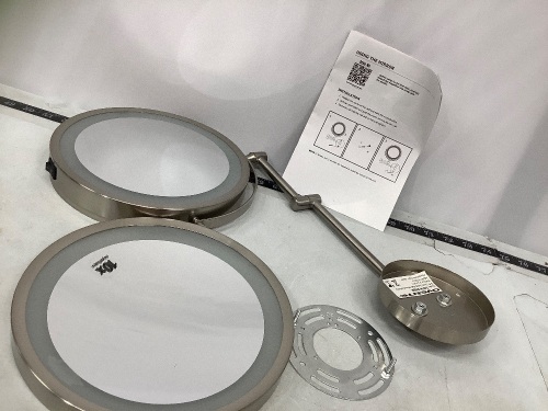 Wall Mounted Mirror w/ Ring Light, Untested, E-Commerce Return - Lot 828