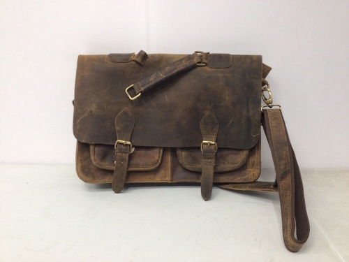 Leather Briefcase, E-Commerce Return/Broken Strap, Retail 74.00 - Lot 175