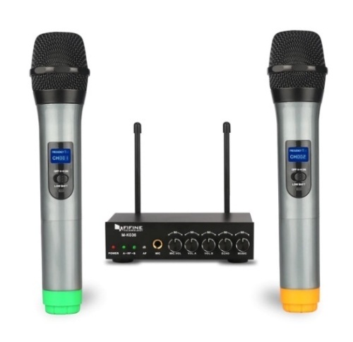 FIFINE K036 Dual Wireless Microphones System, Untested, Appears new, Retail 72.99 - Lot 198