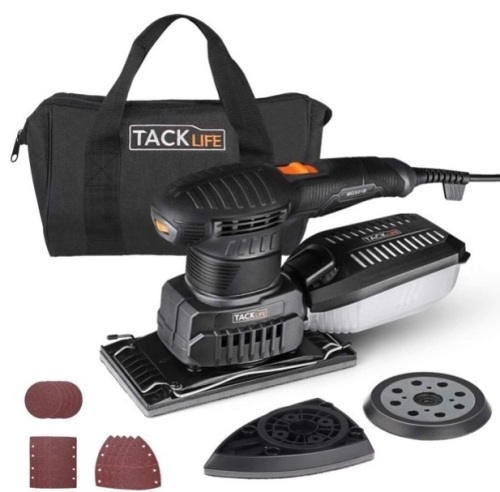 TACKLIFE 3 In 1 Multi-Function Electric Sander, Powers Up, E-Commerce Return, Retail 62.99 - Lot 156