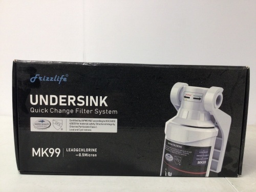 Frizzlife Under Sink Quick Change Filter System, New, Retail 91.68 - Lot 310