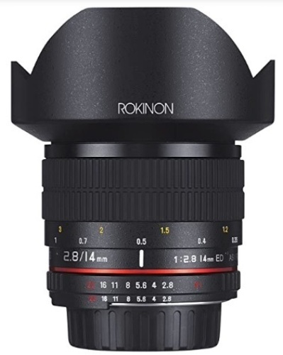 Rokinon 14mm F2.8 Ultra Wide Lens, Untested, Appears New, Retail 289.00 - Lot 549
