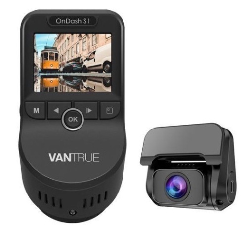 Vantrue S1 Dual 1080P FHD Dash Cam, Untested, Appears New, Retail 145.99 - Lot 701