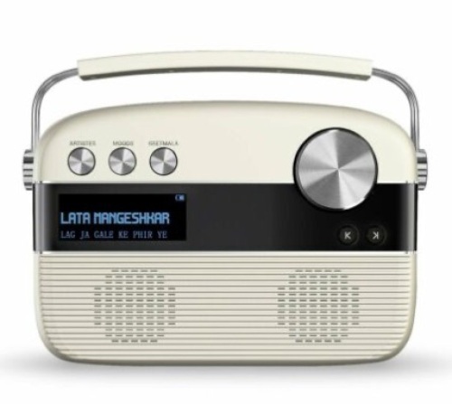 Saregama Carvaan Music Player w/ 5000 Preloaded Songs, Powers Up, Appears New, Retail 109.99 - Lot 779