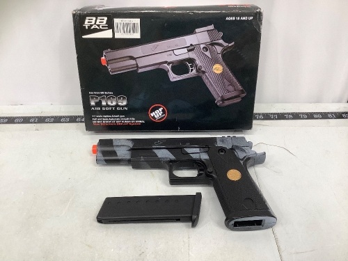 BB Tac P169 Air Soft Gun, New, Works, Retails - $16.99 - Lot 562