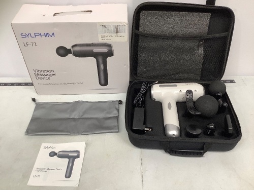 Sylphim Massage Gun, E-Commerce Return, Works, Retail - $49.99 - Lot 589