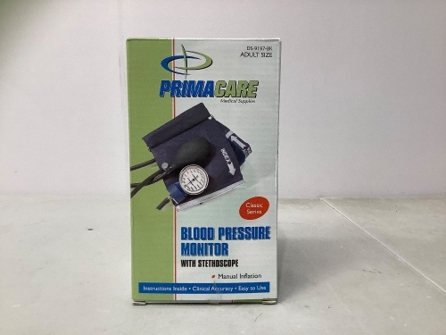 Blood Pressure Monitor w/ Stethoscope, Appears New, Retail $14.99 - Lot 356