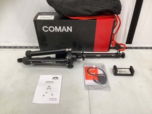 Coman Tripod Pole Kit, New, Black - Lot 641