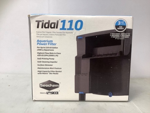 Aquarium Power Filter (up to 110 Gallons), Powers Up, E-Comm Return, Retail $91.34 - Lot 271