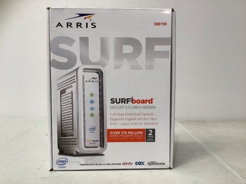 Arris Surfboard Modem, Powers Up, Appears New, Retail $79.99 - Lot 453