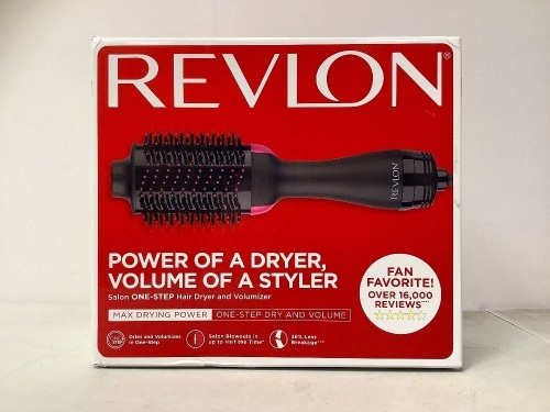 Revlon Hair Dryer/Volumizer, Powers Up, E-Comm Return, Retail $39.99 - Lot 410