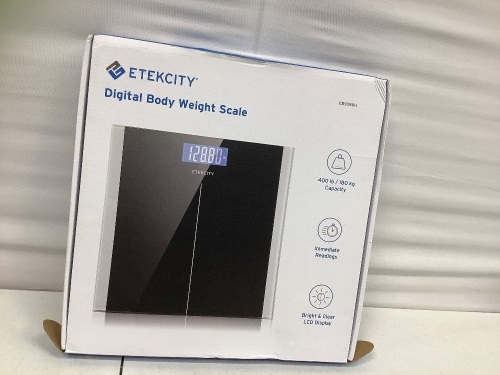 Etekcity Digital Body Weight Scale, New - Lot 856