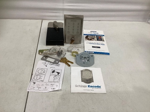 Schlage Smart WiFi Deadbolt, Appears New, Retail $399.00 - Lot 898