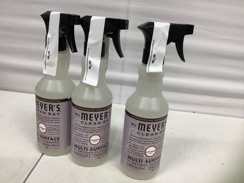 Lot of (3) 16oz Meyers Multi-Surface Cleaners, New - Lot 1003