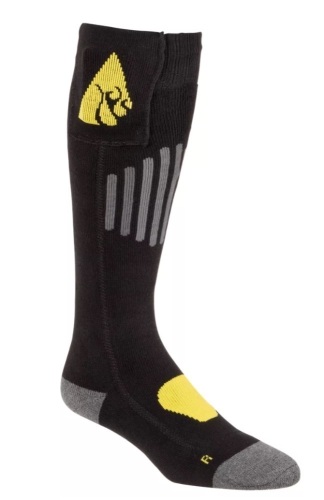 ActionHeat Rechargeable Battery-Heated Cotton Socks - Black - 2XL, E-Commerce Return, Untested - Lot 151