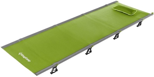 KingCamp Lightweight Compact Folding Camping Cot, Supports 265lbs, Green - Appears New  - Lot 376