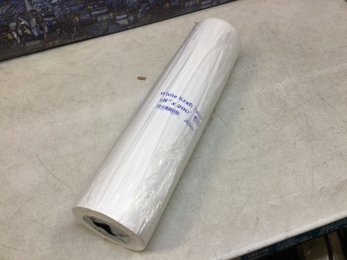 White Kraft Paper Roll, 18" x 200' - Appears New  - Lot 504
