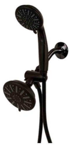 Glacier Bay 6-Spray 5" Dual Shower Head, Matte Black - Appears New  - Lot 507