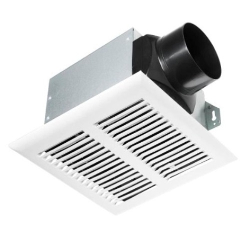 Hampton Bay 80 CFM Ceiling Mount Roomside Installation Heavy Duty Bathroom Exhaust Fan - Appears New  - Lot 541