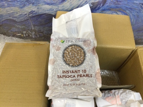 Case of (6) Tea Zone Instant Tapioca Pearls (Boba), 6 lb Bags - New - Lot 548