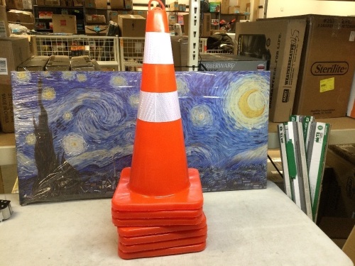 Lot of (6) 28" Traffic Cones - Appear New - Lot 762
