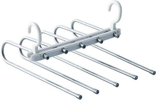 Case of ShiZu Multifunctional Pants Hangers, White/Gray - New  - Lot 765