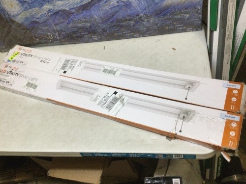 Lot of (2) Sunlake 1PK Overhead Clear LED Shop Light 42W 4000LM 5000K Daylight  - Appear New  - Lot 782