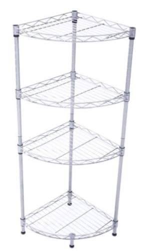 4-Tier Carbon Steel Adjustable Fan-shaped Storage Rack, 35" x 12" x 12" - Appears New   - Lot 798