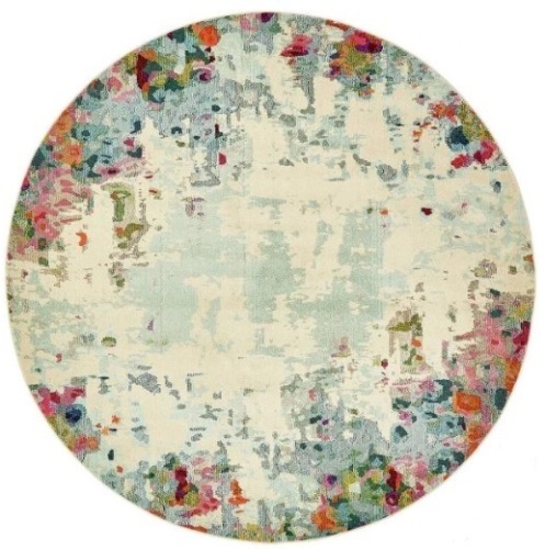Chromatic Joyous Round Rug, 8' x 8' - Appears New  - Lot 835