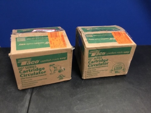 Lot of (2) Taco Comfort Solutions 1/25 HP Cast Iron Circulator Pumps - E-Comm Return, Appear New  - Lot 818