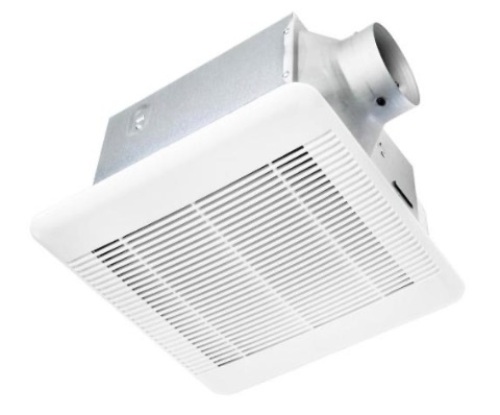 Hampton Bay 110 CFM Ceiling Mount Roomside Installation Quick Connect Bathroom Exhaust Fan, Energy Star - Appears New  - Lot 800