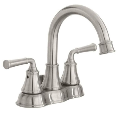 Glacier Bay Dunston 4 in. Centerset 2-Handle High-Arc Bathroom Faucet in Brushed Nickel - Appears New  - Lot 776
