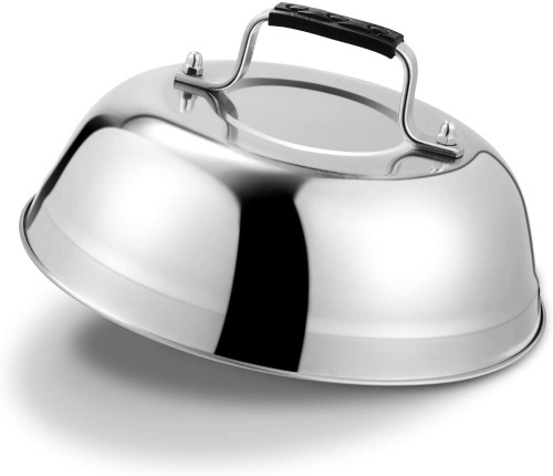 Heavy Duty Cheese Melting Dome, Steaming Cover with Heat Resistant Handle for Flat Top Griddle, 9" - Appears New  - Lot 1111