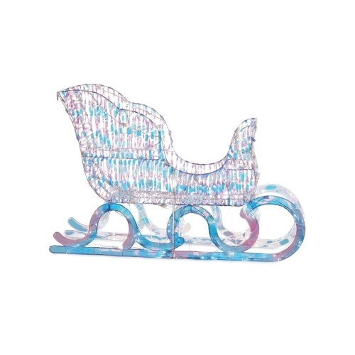 Noma 26" Iridescent Pre-Lit LED Winter Sleigh Lawn Decor - E-Comm Return, Appears New  - Lot 873