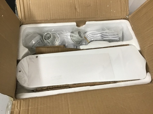 JSAUTO 42" Ceiling Fan with E26 Bulbs White - E-Comm Return, Appears New - Lot 137