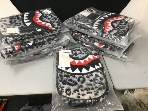Lot of (9) VINICIO Fashionable Shark Backpacks - Appear New  - Lot 118