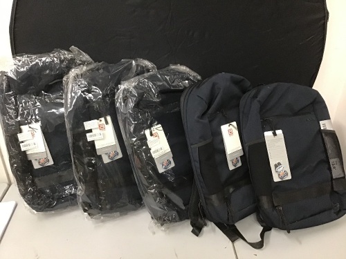 Lot of (5) AGVA Traveller Daypack, Maximum Storage Weekender Daypack 15.6'' - Appear New  - Lot 1146