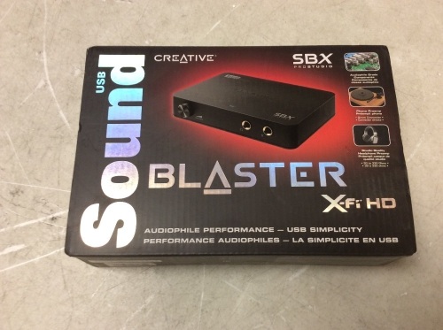 Creative X-Fi HD External Sound Box - New - Lot 578