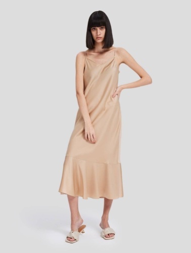 Lattelier Slip Cami Midi Dress, Medium & Black Shirt, Medium - Appear New  - Lot 1103